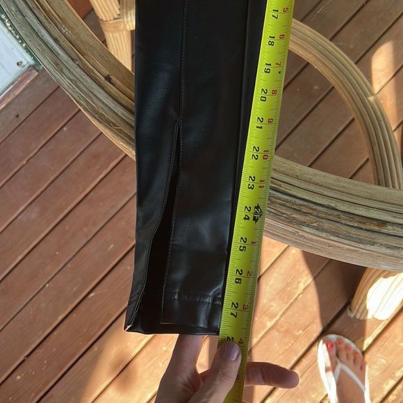 Thursdays faux leather fleece lined pants - Picture 8 of 10